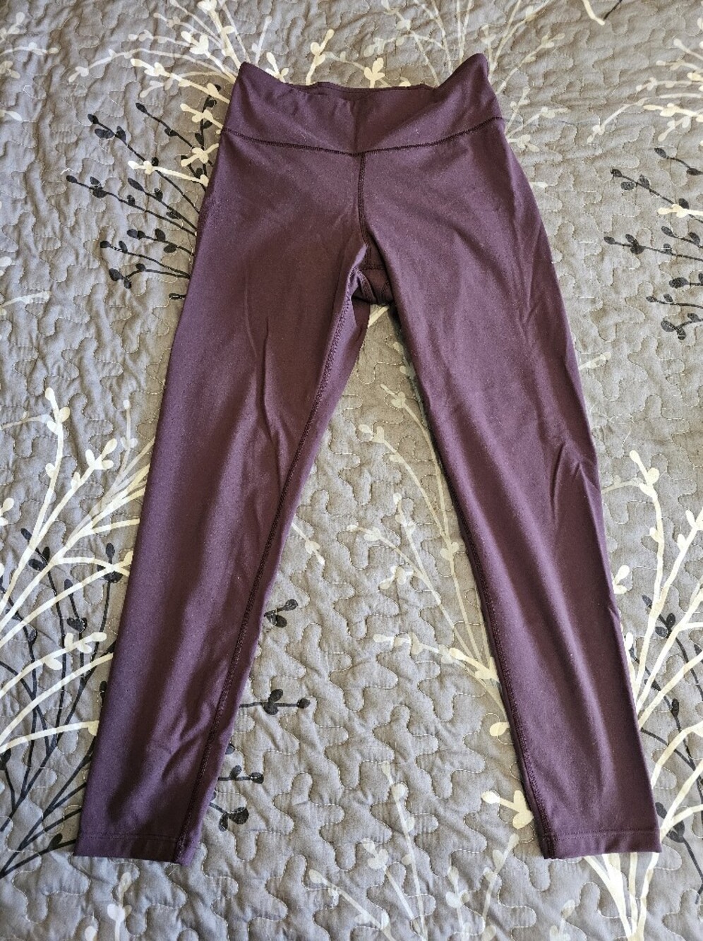 FLX Size M Women's Plum Stretch Leggings